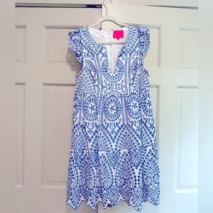 Lilly Pulitzer Keila Dress in Bluefin Moroccan print